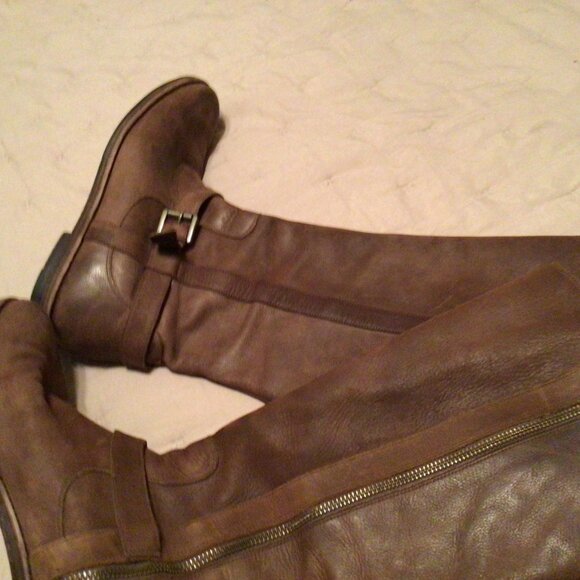 Cole Haan Brown Classic Riding Boots Size 10 B Equestrian Distressed Classic - Picture 6 of 7